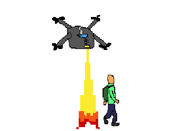 math game drone scene